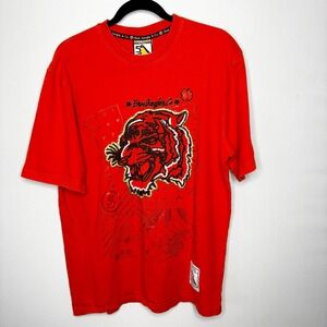 5ive Jungle‎ NYC 5 Boroughs Graphic T-Shirt Size L Embroidered Tiger Streetwear